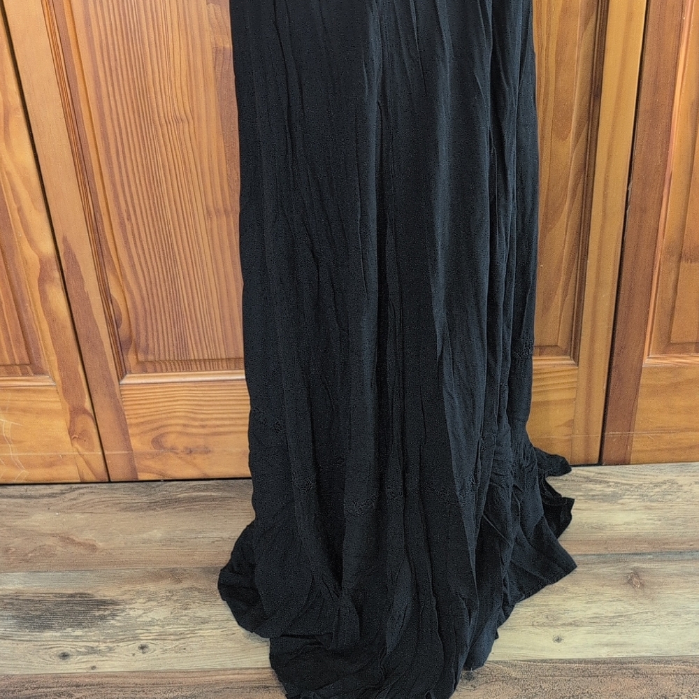 Torrid Elegant Black Maxi Dress with Lace & V-Neck 2                 C482 - Picture 6 of 10